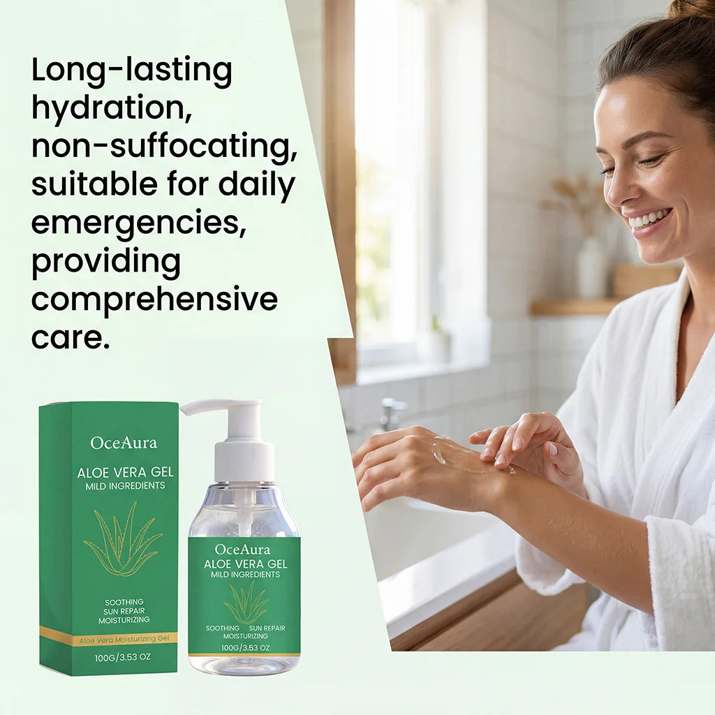 Aloe Vera Moisturizing Gel – Hydrating Body & Face Cream 100g Aloe Vera Gel Oasis Select