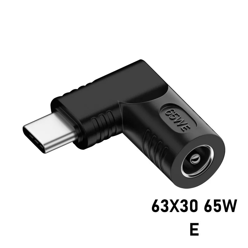 65W PD Converter DC to USB C Type c Power Adapter Converter 3.5X1.35mm 4.8X1.7mm 5.5X2.5 mm Laptop Charger to Type C Connector Oasis Select E
