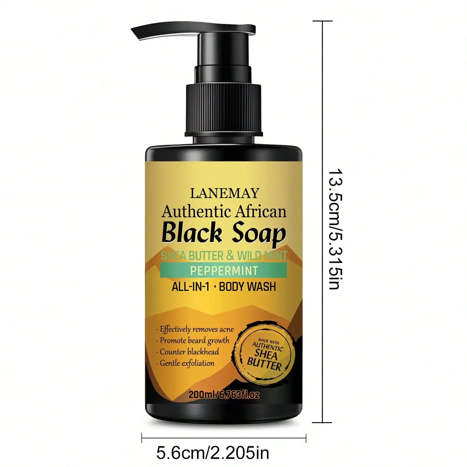 African Black Soap Body Wash – Cleanse, Balance & Brighten