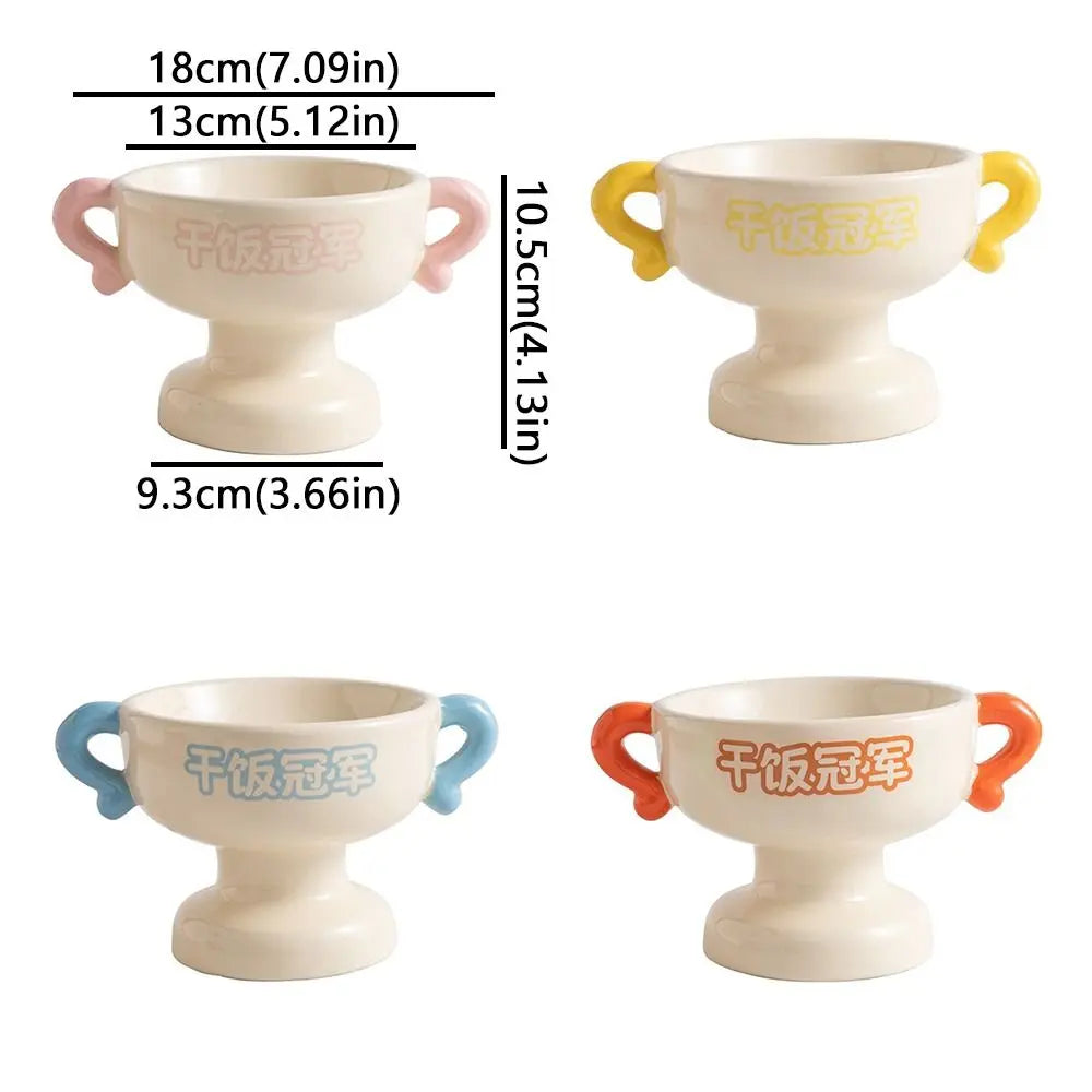 Elevated Ceramic Cat Bowl – Non-Slip Base | Food & Water