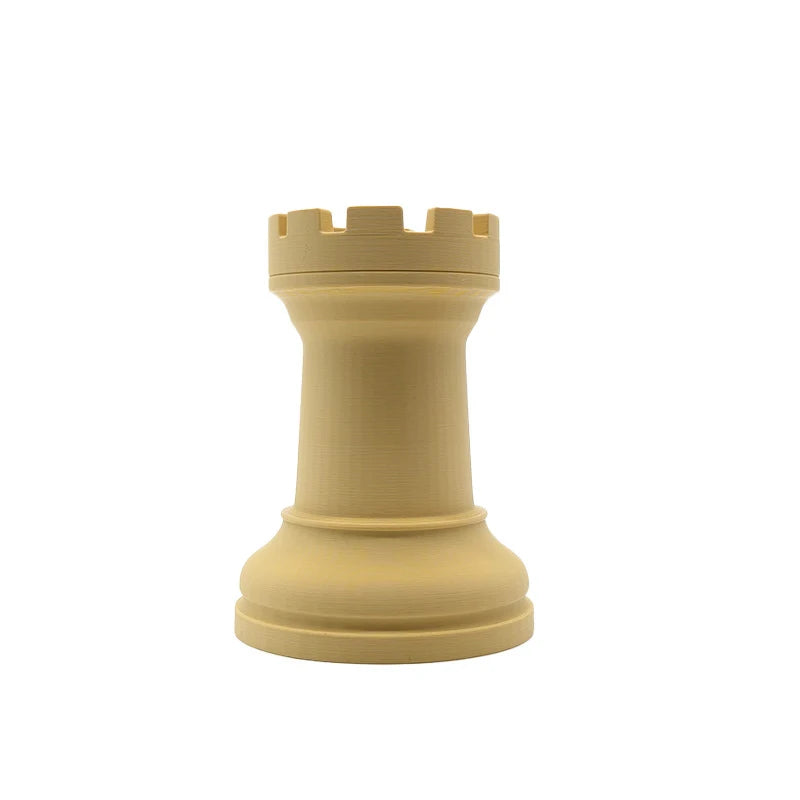1pc Chess-Themed Pen Holder & Cosmetic Organizer - Portable Capacity Desk Storage Suitable for Home Office School,Back-to-School Oasis Select Yellow
