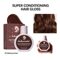 Hair Glaze Super Gloss Color Conditioning Gloss Rinse Out Semi-Permanent Hair Gloss that Enhances Color Nourish and repair Easy Oasis Select 3 Blazing Brown