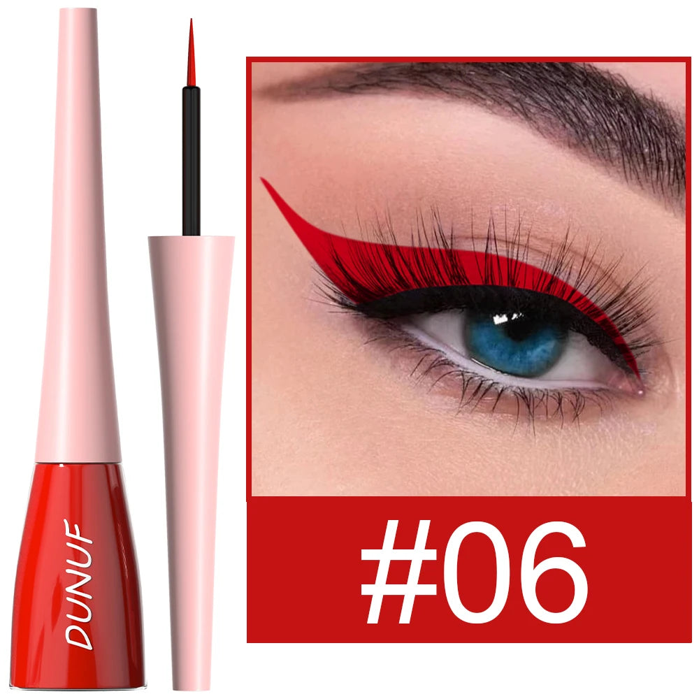 DUNUF 1 Pcs Waterproof Long-Wearing Liquid Eyeliner - Smudge-Resistant, Transfer-Proof, Perfect For Creating Dramatic Looks Oasis Select 06