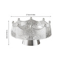 Fruit Bowl Luxury Serving Tray Fruit Bowl with Forks Golden Table Decoration Multifunctional Candy Dish home Table Decor Oasis Select Transparent