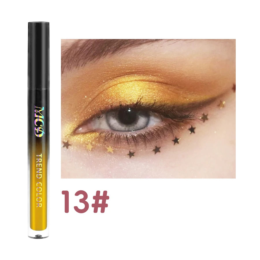 MCD 13-Shade Glitter Liquid Eyeshadow Palette – Waterproof
