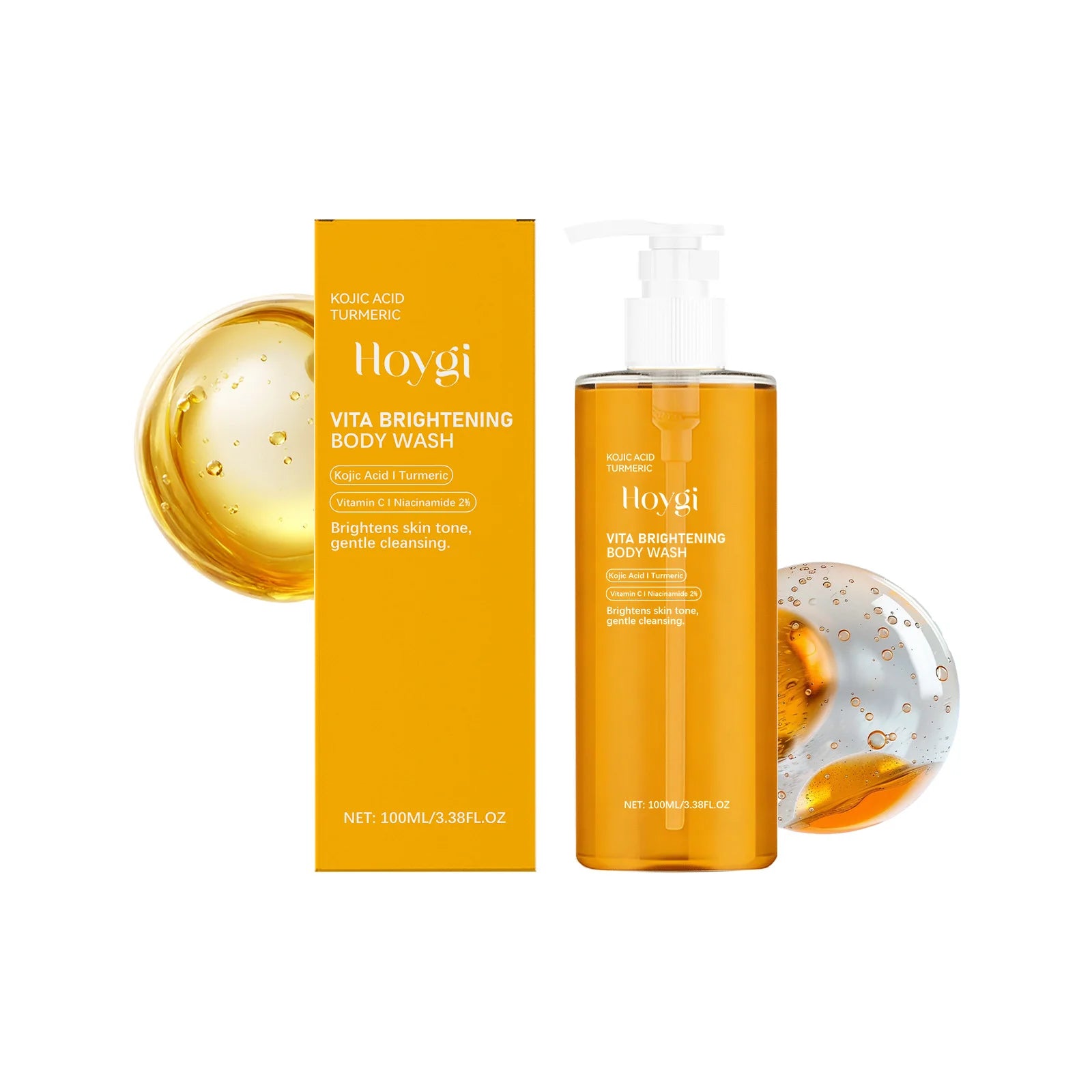Kojic Acid & Turmeric Brightening Body Wash | Shower Gel Brightening Body Wash Oasis Select 100ml boxed Others