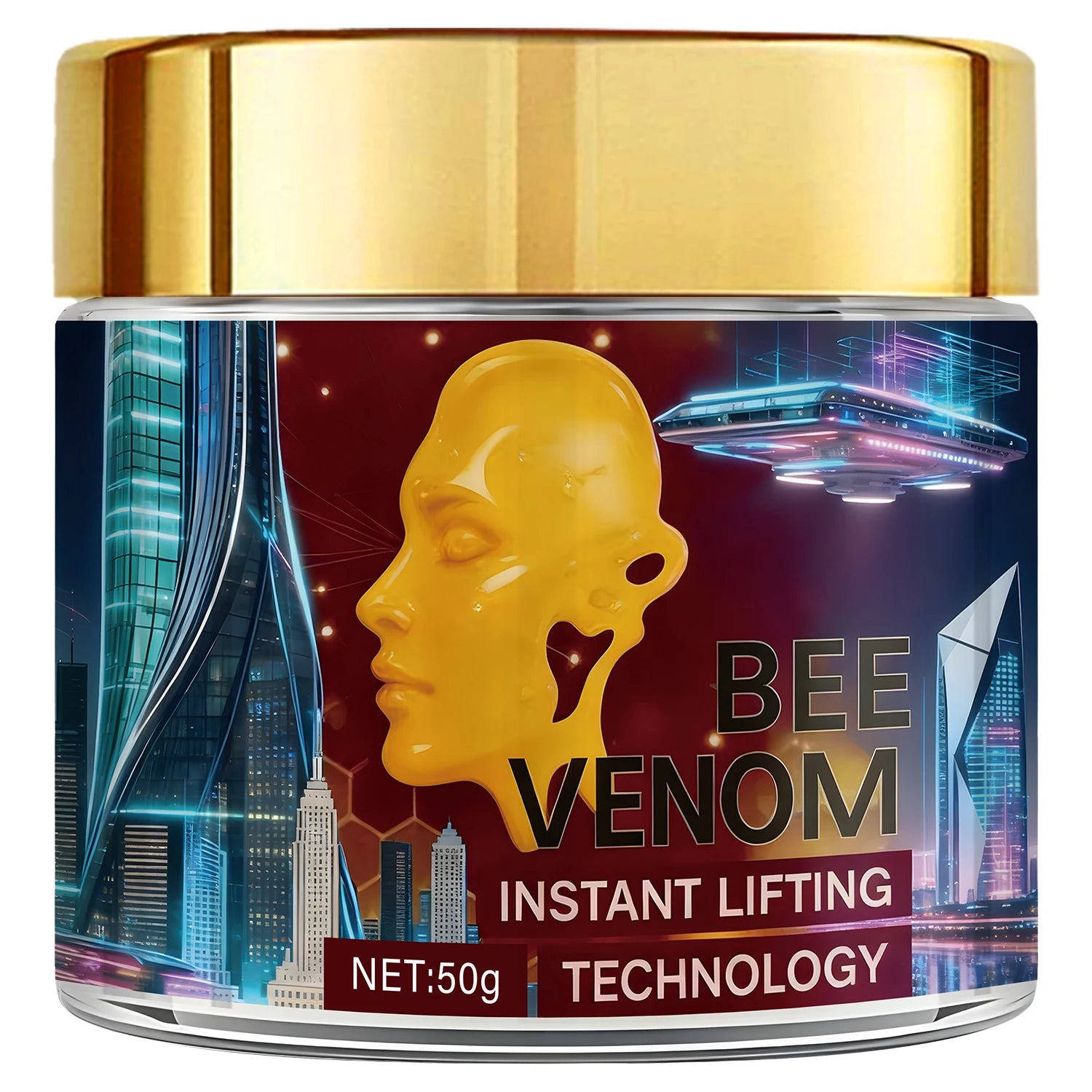 Bee Venom Lifting Cream with Retinol & Arbutin – Firming Face Cream Lifting Face Cream Oasis Select GOLD 50g