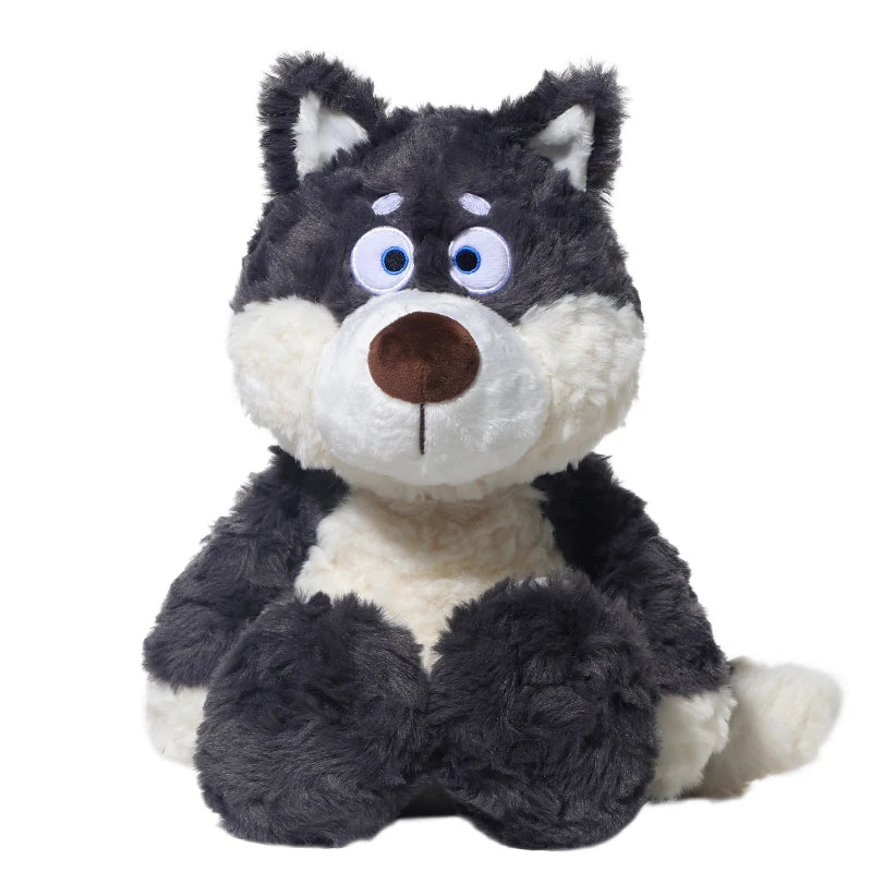 40cm Cute Gray Wolf Plush Toy Stuffed Animal Wolf Super Soft Plushie Doll Gift for Kids Oasis Select