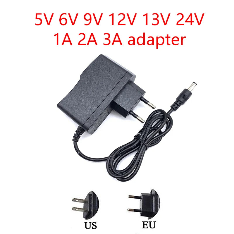 AC 110-240V DC12V Power Supply Adapter 5V 6V 9V 13V 24V 12V 1A 2A 3A Universal Power Supply Charger Adapter For LED Light Strips Oasis Select 6V 3A US Plug