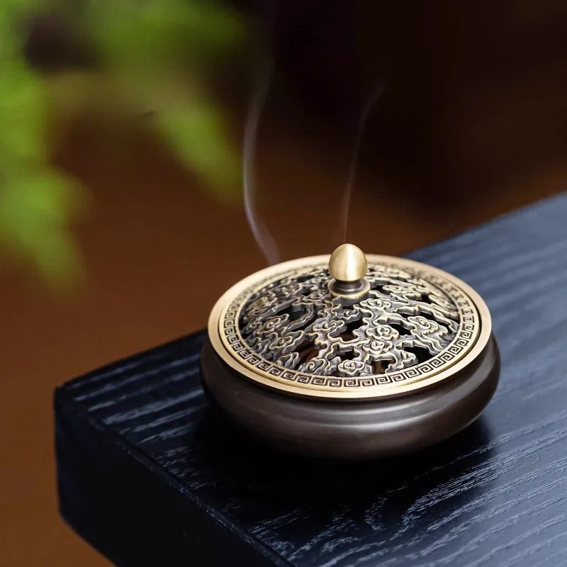 Incense Burners for Home Use Indoor Tea Ceremony Niche High-end Brass Suitable for Burning Incense and Decorating Homes Oasis Select