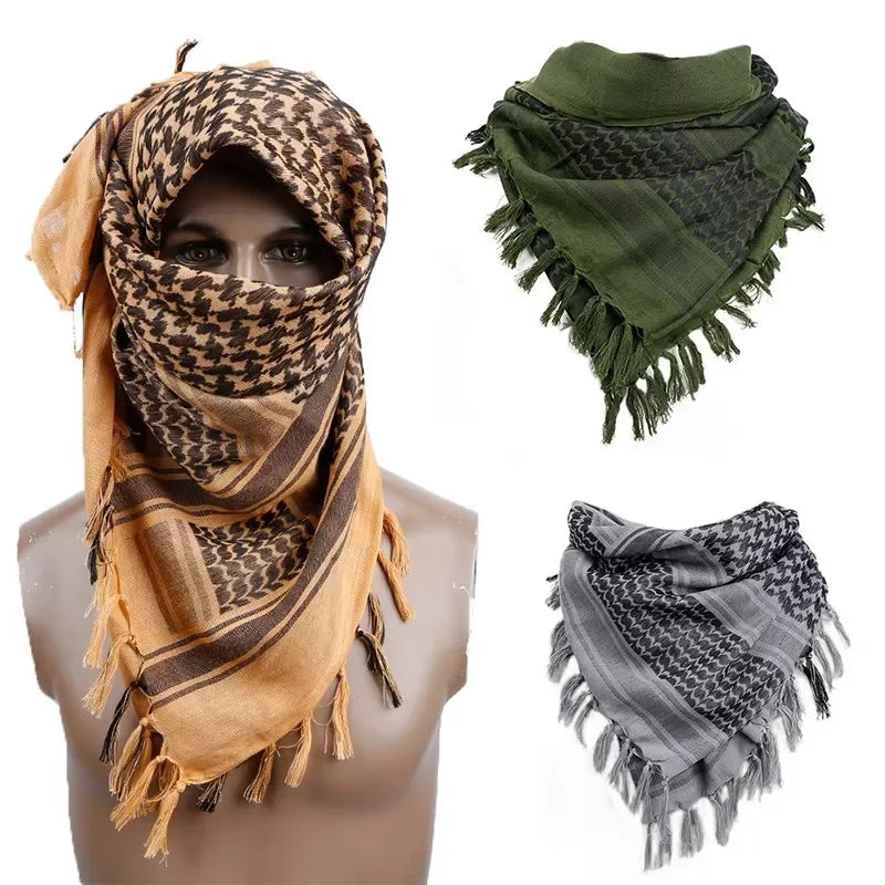 1/2/3Pcs Keffiyeh Tactical Desert Scarf Wrap Shemagh Head Neck Arab Scarf Keffiyeh Scarf Wrap For Men And Women Oasis Select