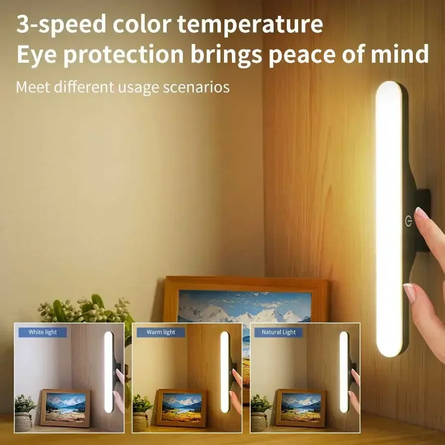 LED Makeup Mirror Light USB Rechargeable Stepless Dimming Magnetic Vanity Lamp For Bedroom Selfie Wardrobe Bathroom Lighting Oasis Select
