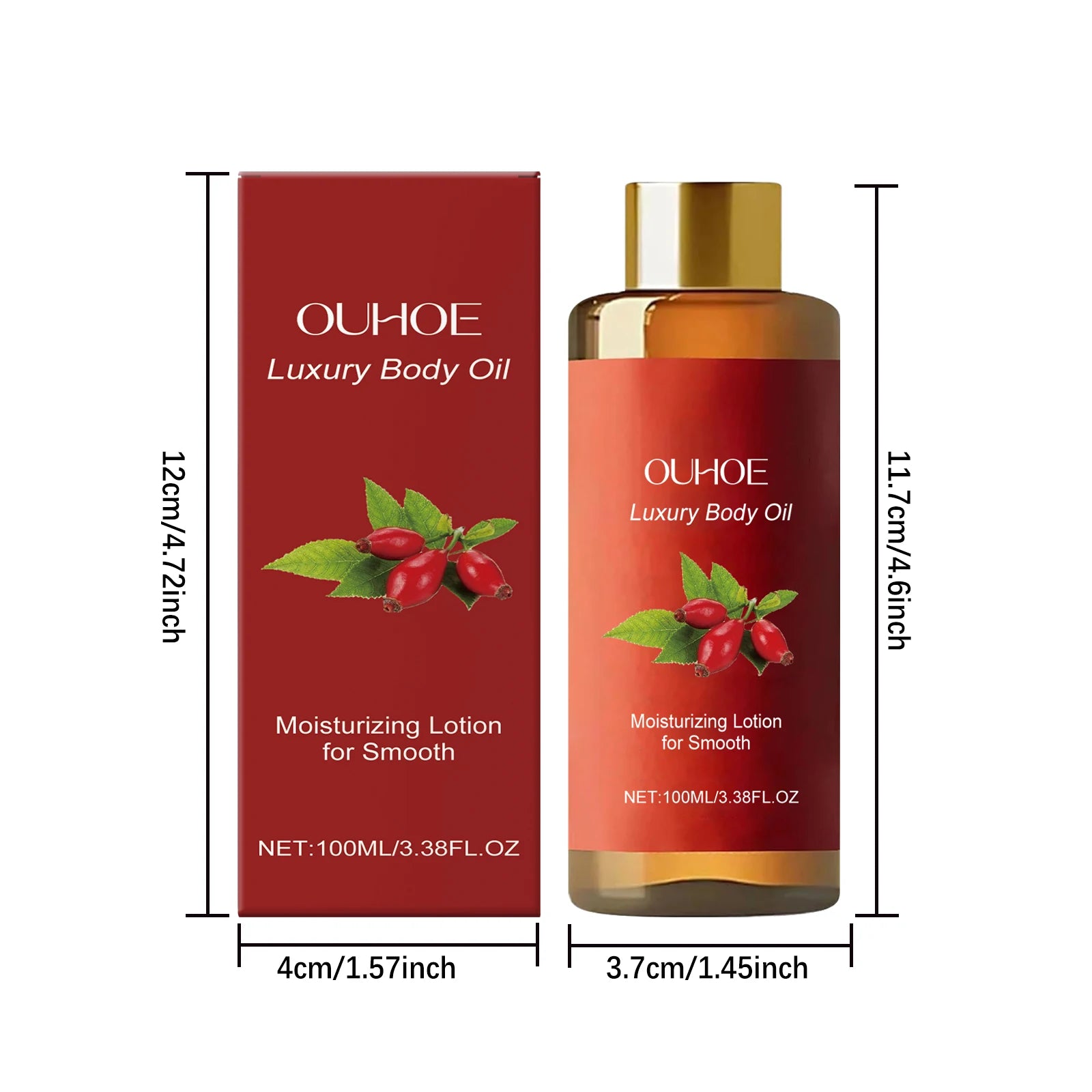 100ML Luxury Body Oil Deep Moisturizing Improve Sagging Enhance Skin Elasticity Fresh Fragrance Massage Firming Body Essence Oil Oasis Select