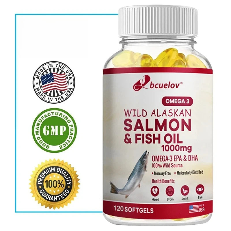 Super Omega-3 EPA/DHA Fish Oil Capsules – Heart, Brain & Joints Fish Oil Supplement Oasis Select