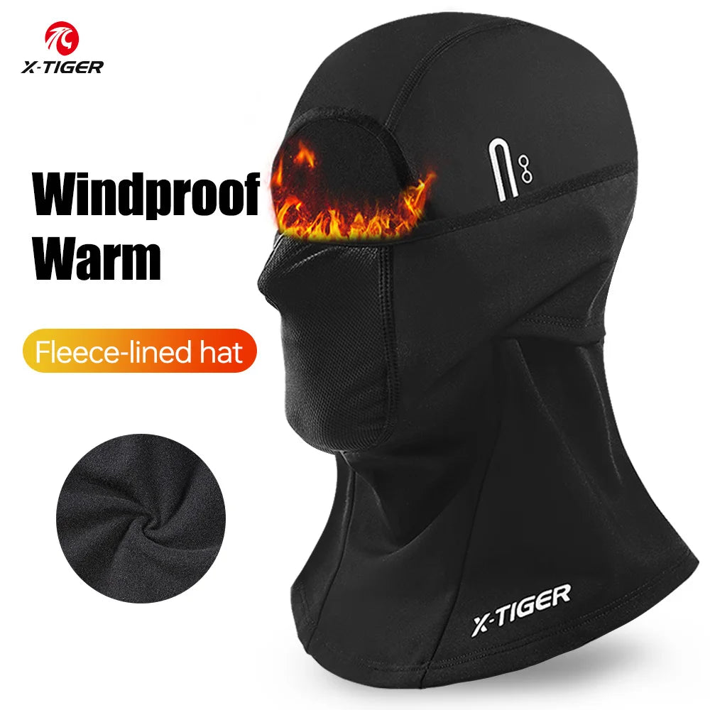X-TIGER Winter Motorcycle Balaclava Warm Windproof Bicycle Motorcycle Mask Scarf Helmet Liner Cap Unisex face mask Oasis Select