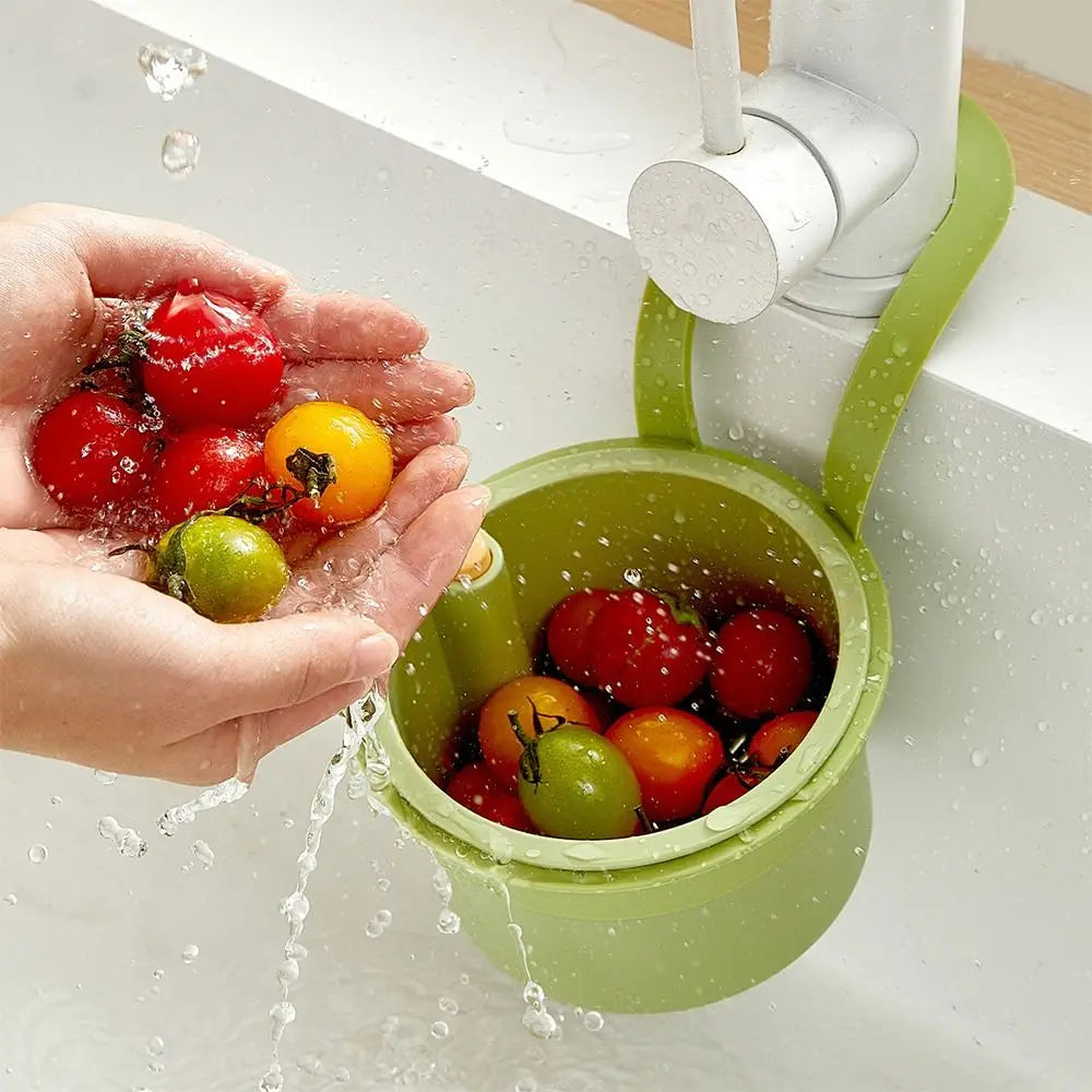 Portable Push-type Kitchen Sink Filter Basket Separate Drain Bowl Filter Basket Anti-leakage Anti-leakage Sink Storage Rack Oasis Select