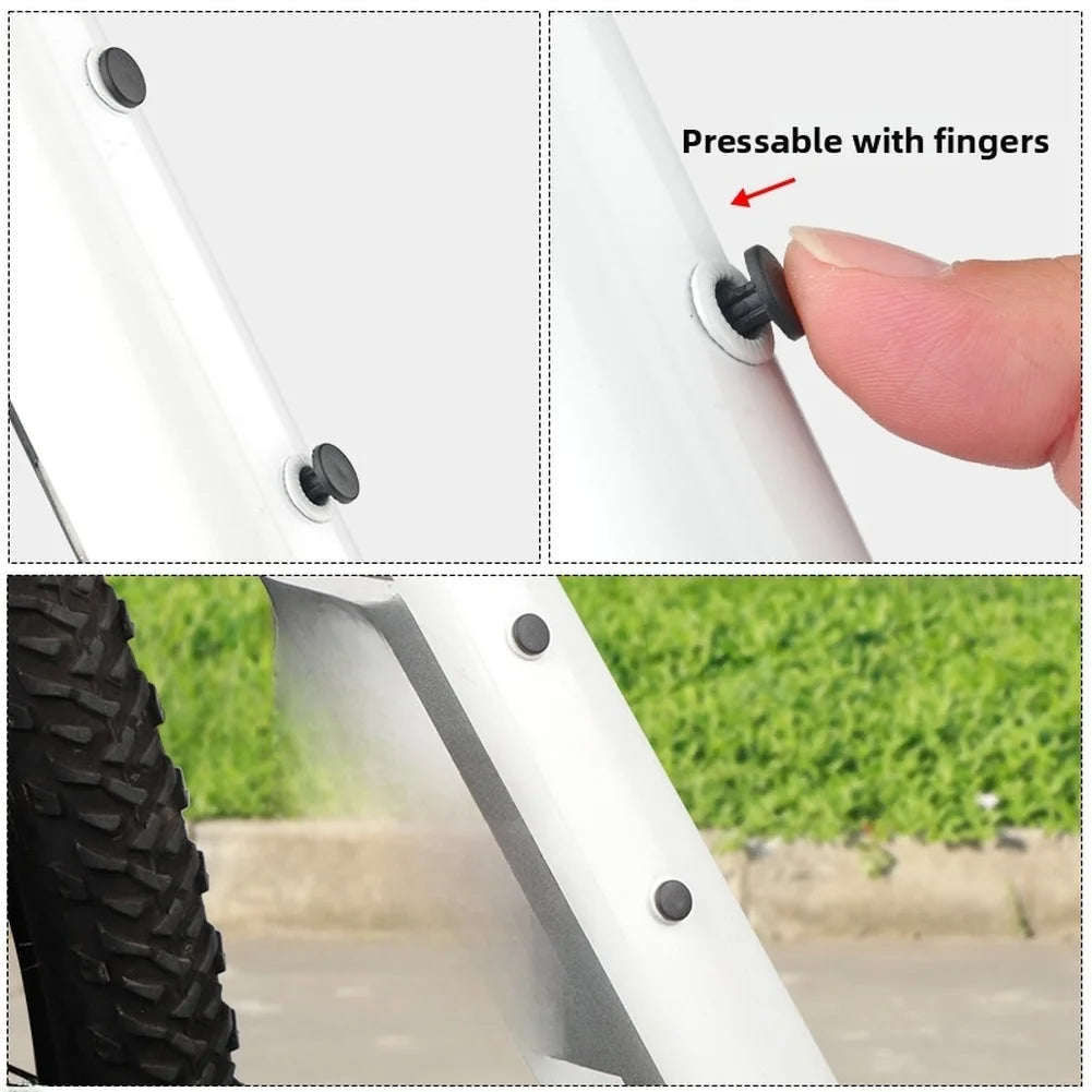 10pcs Bicycle Rack Hole Cover Rubber M5 Water Bottle Cage Screw Hole Waterproof Dustproof Protection Cover Bike Accessories Oasis Select