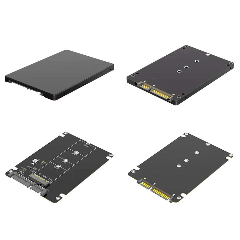 M.2 NGFF B Key to 2.5" SATA SSD Enclosure – 6Gbps Adapter SSD Enclosure Adapter Oasis Select