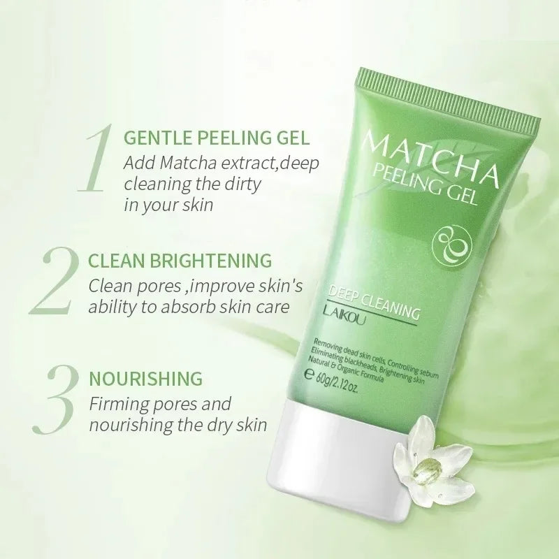 LAIKOU Matcha Exfoliating Peeling Gel Facial Scrub 60g