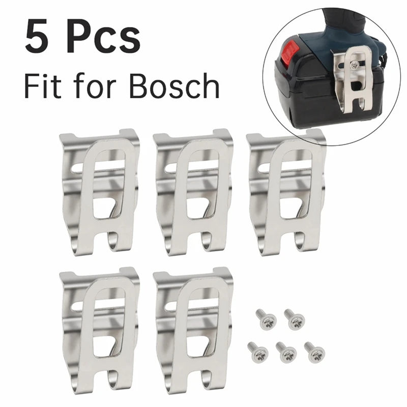 WISH 5Pcs Resistance Electric Drill Belt Clip Replacement Hooks Tool Holder Impact Drills Tool Belt Holder Clip Oasis Select