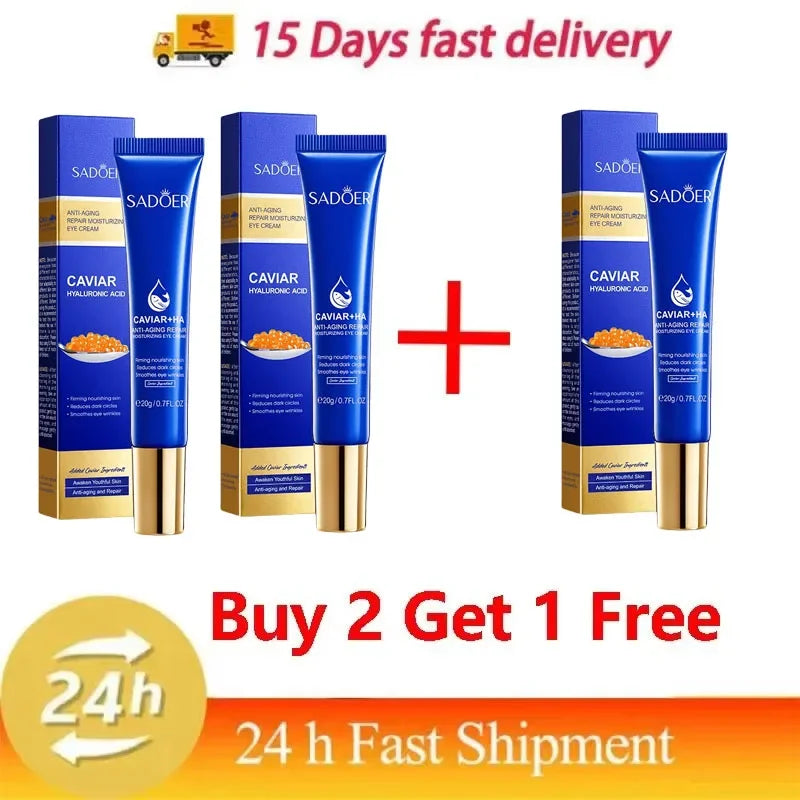 Caviar & Hyaluronic Acid Eye Cream – Firming & Brightening 20g