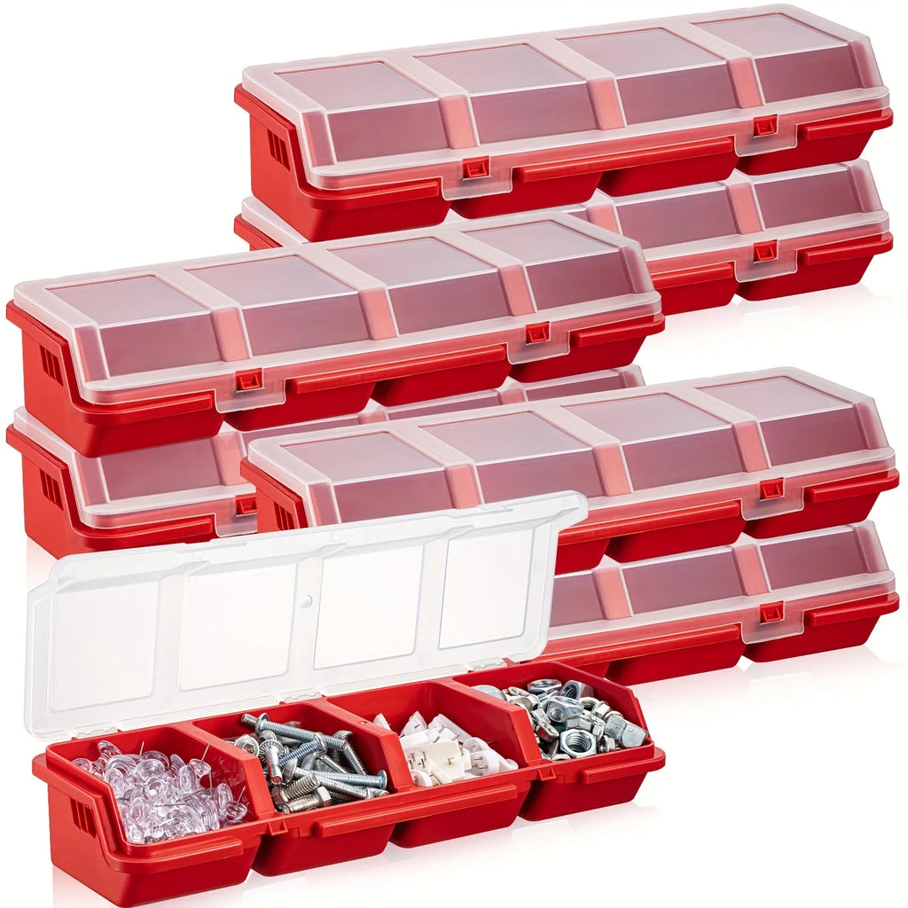 Multi-Compartment Organizer Box for Screws & Small Parts