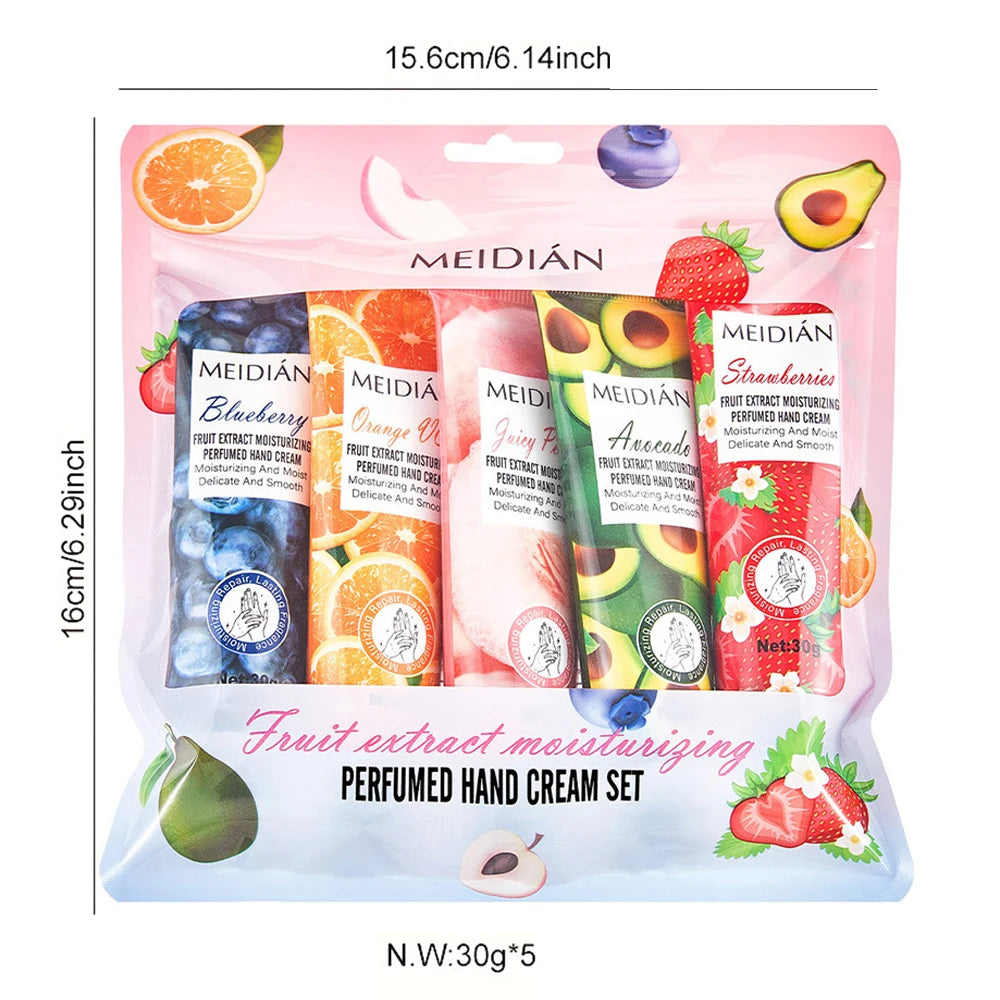 5-Pack Moisturizing Hand Cream Set – Hydrating & Fragrant Hand Cream Set Oasis Select
