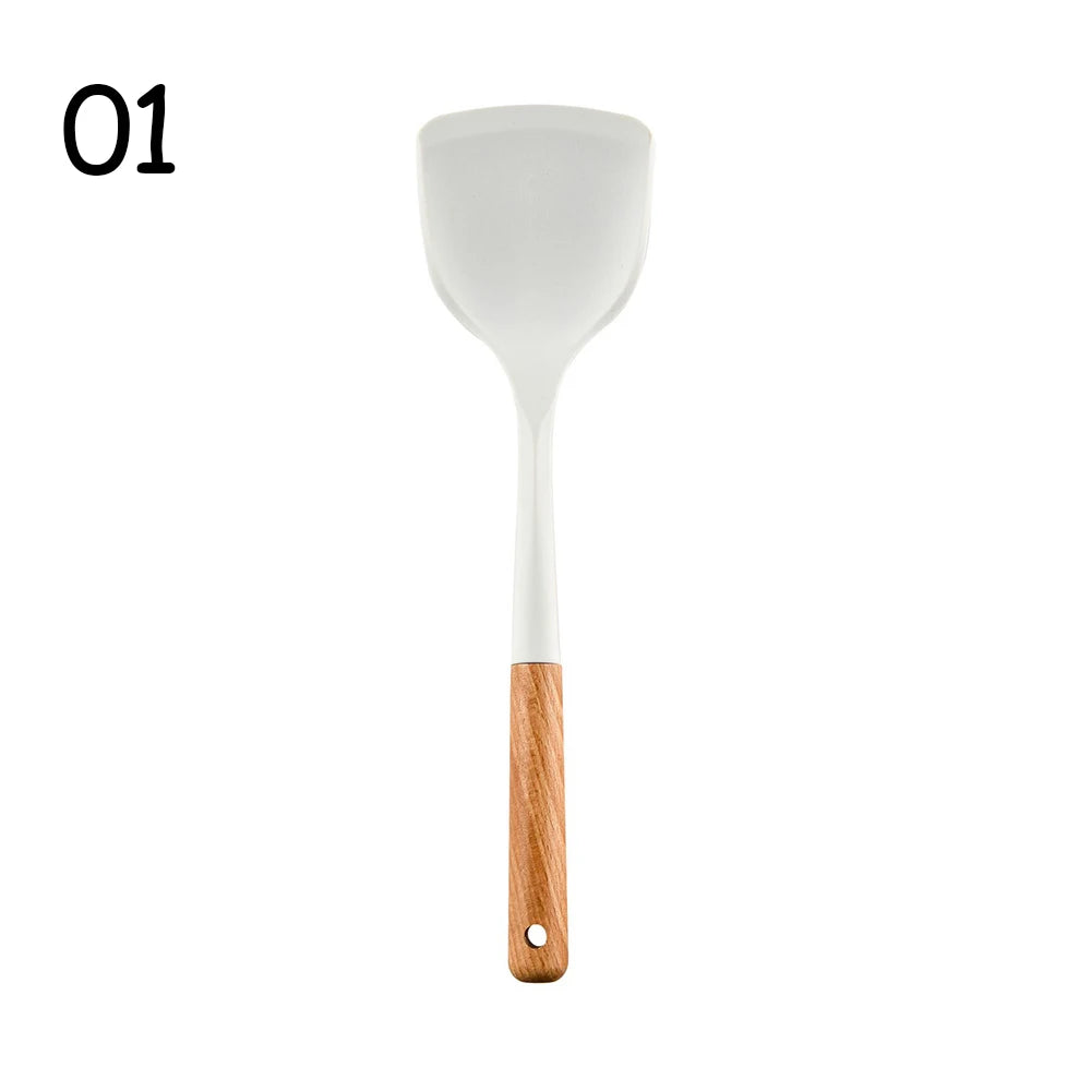 Silicone Kitchen Utensils Set – Non-Stick Spatula & Beater Silicone Utensil Set Oasis Select 01