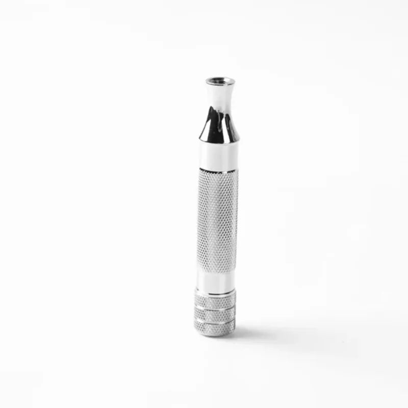 Yaqi Diagonal Stainless Steel Safety Razor Handle 77mm Handle Length And13MM Diameter Comfortable Non-Slip Grip Shave Experience Oasis Select