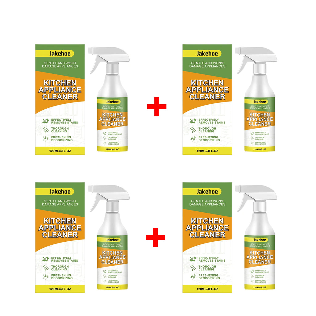 Kitchen Appliance Cleaner Spray Grease & Stain Remover for Stove/Oven/Microwave Cleaning, Deodorizing & Refreshing Spray Oasis Select 4pcs