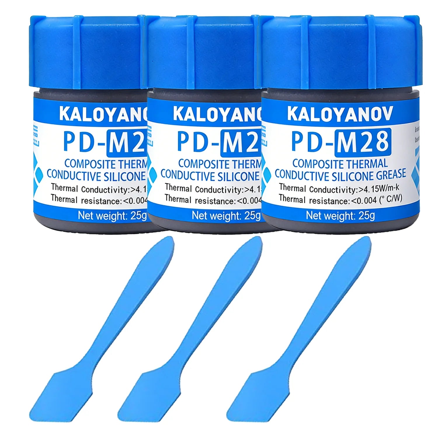 Advanced 25g CPU GPU Thermal Paste. High Heat Transfer Cooling Compound Grease with Scraper Tool for Processor Heatsinks Oasis Select PD-28M 3PCS