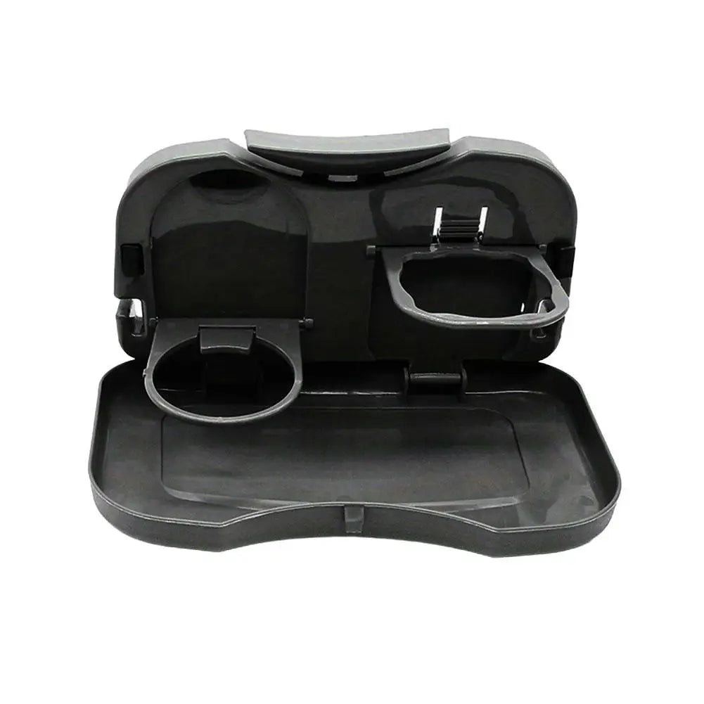 Foldable Car Backseat Tray Table with Cup Holder & Storage