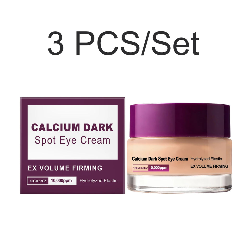 Calcium Eye Cream Dark Circle Care Supports Firmer Skin Helps Reduce Puffiness Brightening K Skin Care Under Eye Hydrolyzed Oasis Select 3 PCS