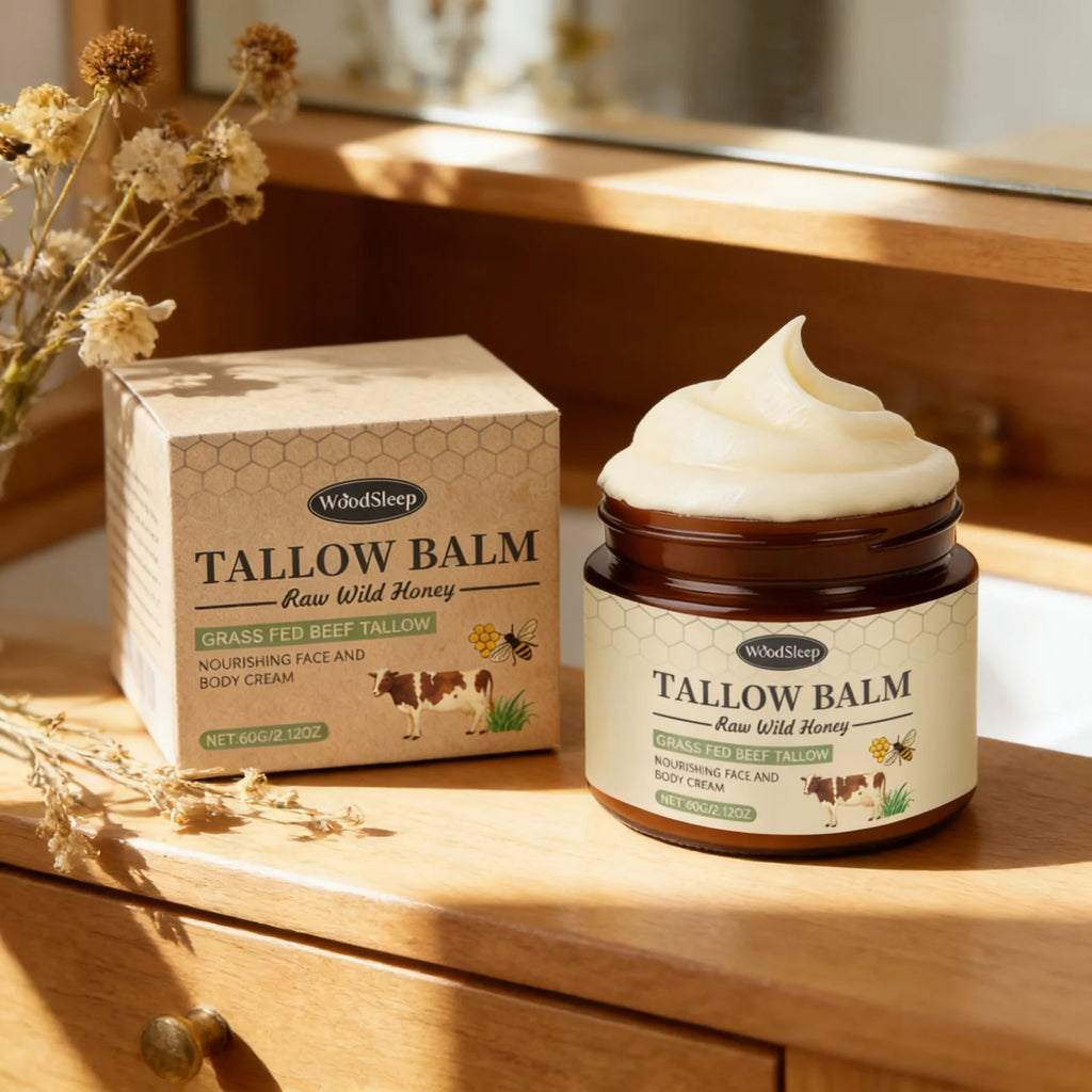 WoodSleep Beef Tallow Body Cream – Nourishing Moisturizer 60g Tallow Body Cream Oasis Select