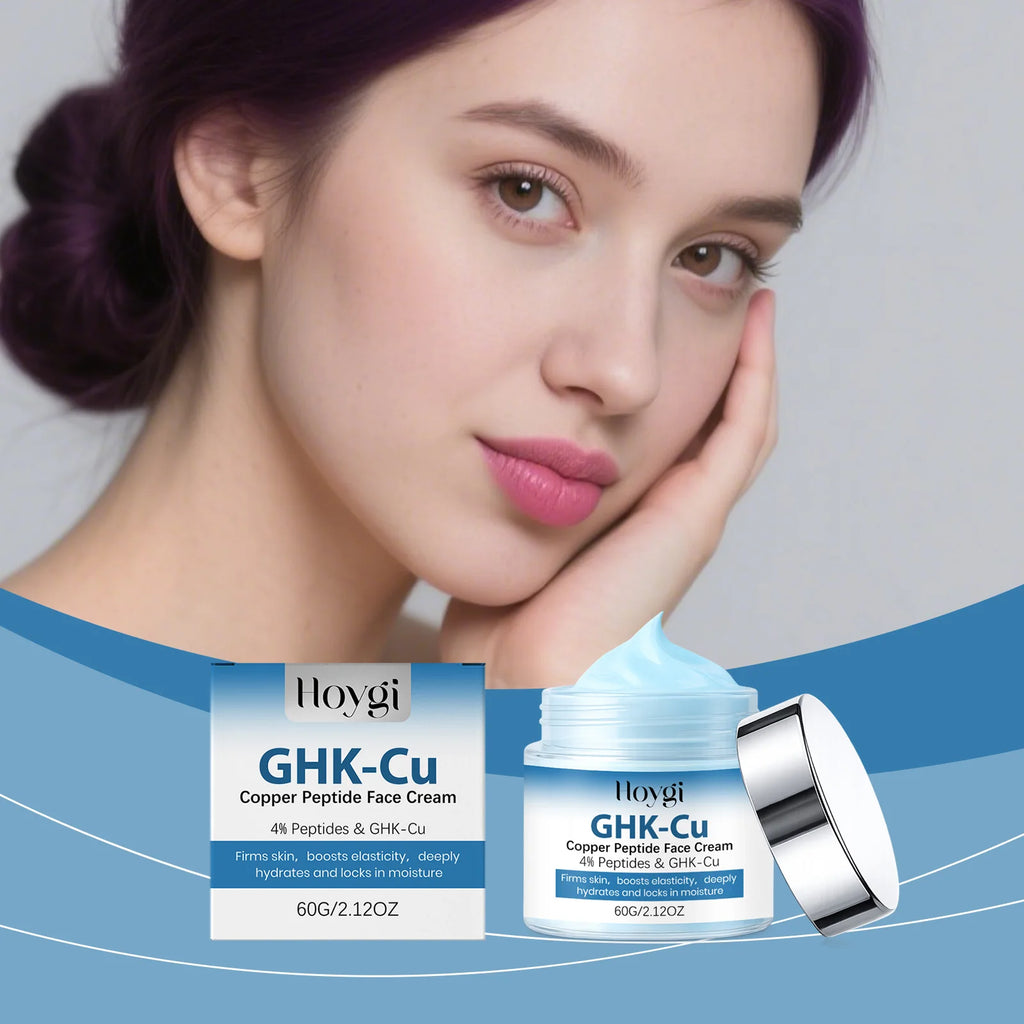 60g GHK-Cu Copper Peptide Face Cream Firming Elasticity Deep Hydration Long Lasting Moisturizing Daily Facial Care Oasis Select