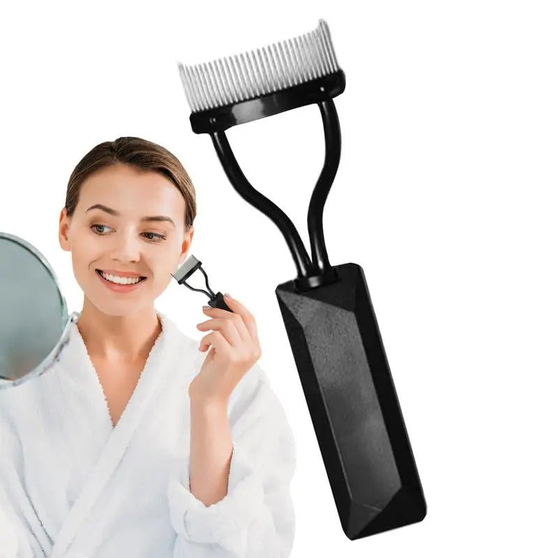 Lash Comb Separator Arc Designed Lash Separator for Girls Eye Lash Separator With Comb Cover Portable Eye Makeup Tool for Home Oasis Select