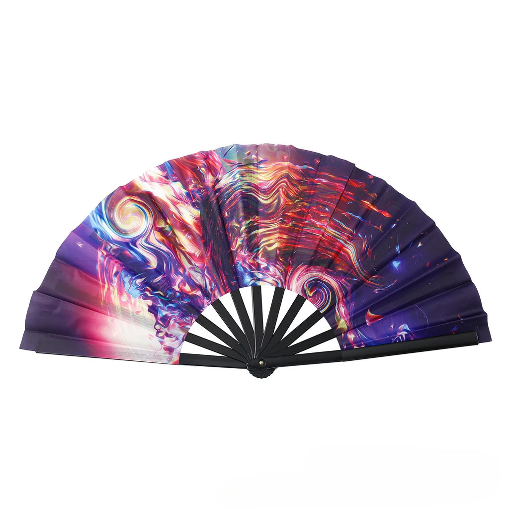 Boots The Ground Hand Fan Foldable Country Line Dance Fan Portable Large Popping Fan For Dance Practice Party Performance Oasis Select 15