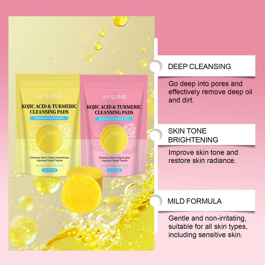 Turmeric Exfoliating Facial Pads – Anti-Acne & Deep Cleanse Exfoliating Facial Pads Oasis Select
