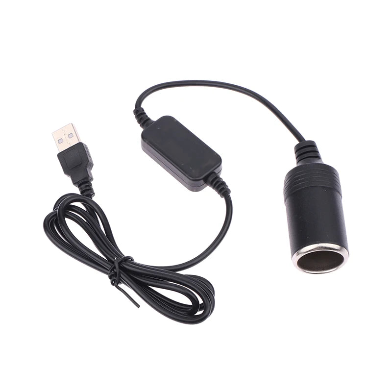 1PC Vehicle Interior Accessory, 5V To 12V Car Cigarette Lighter Socket USB Adapter Plug Connector Oasis Select 2M 5V To 12V