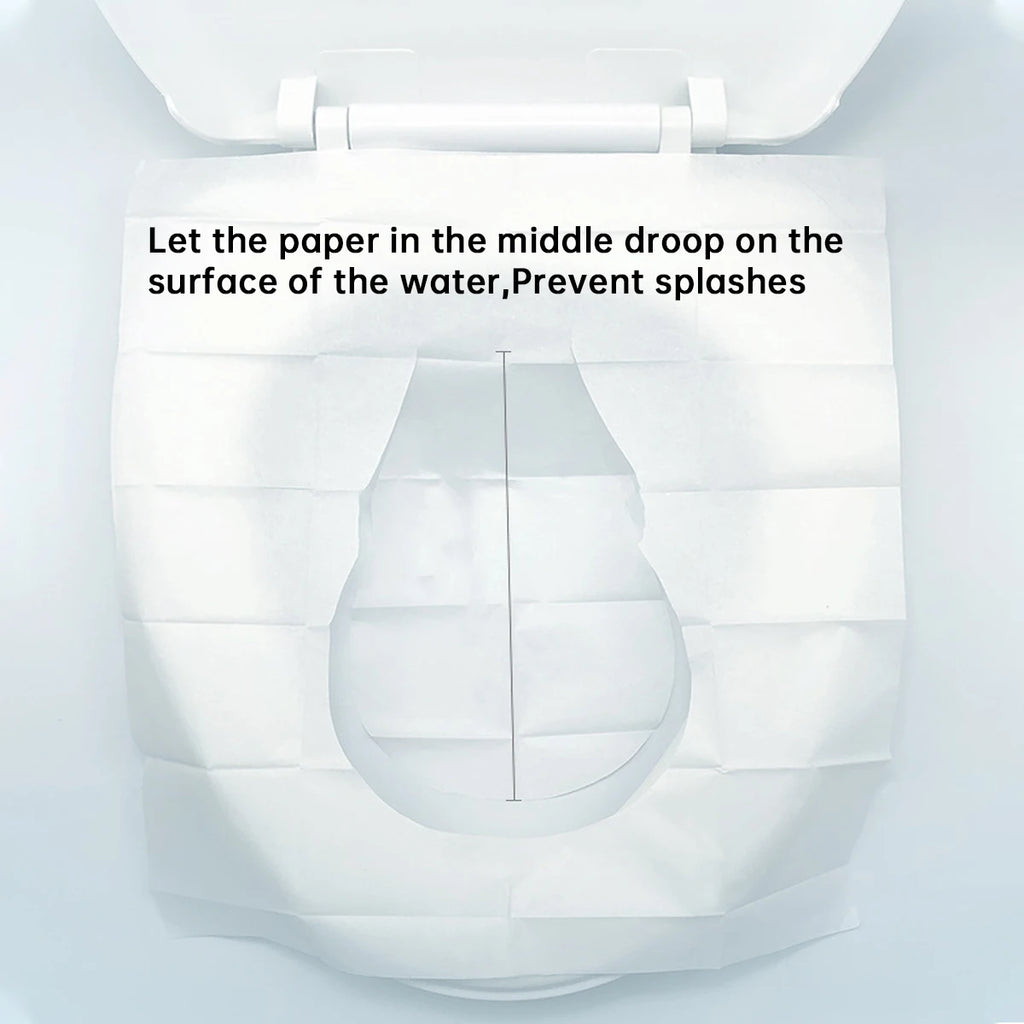 80/50/20pcs Disposable Toilet Seat, Public Restroom, Toilet Paper for Airplane & Camping Splash Proof, Adult Toilet Essentials Oasis Select