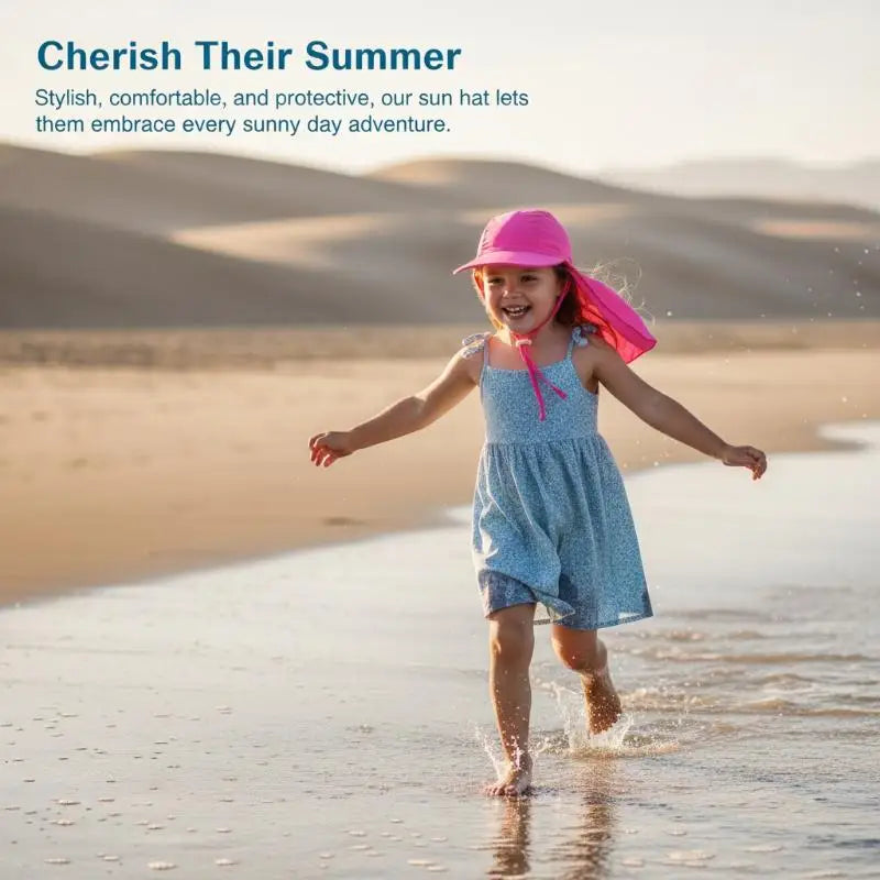 Multicolor Kids Anti-UV Sunscreen Hat Nylon Breathable Large Brimmed Hat Swimming Outdoor Ice Silk Hats Unisex Oasis Select