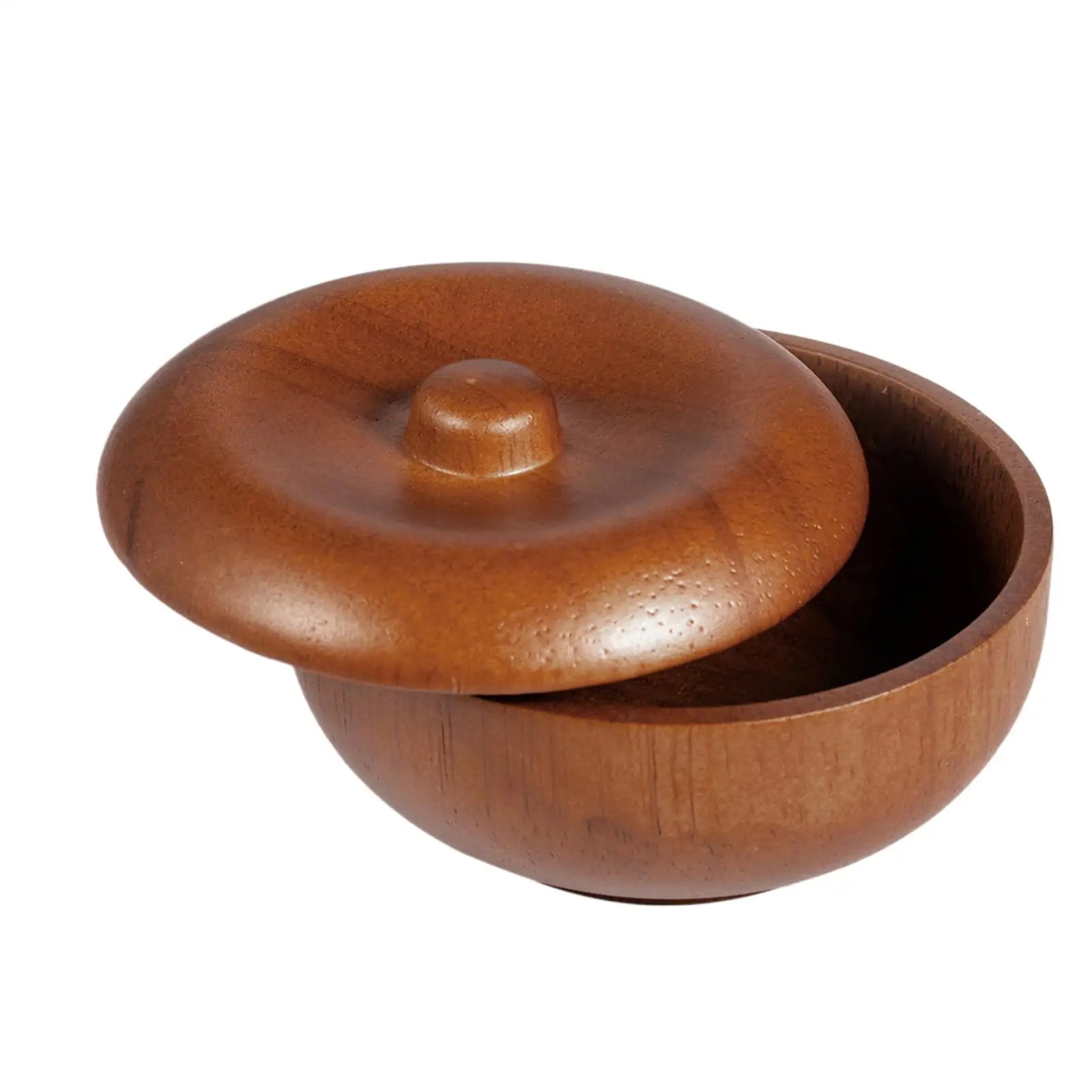 Wooden Shaving Bowl with Lid | Men's Lather Bowl & Soap Holder Shaving Lather Bowl Oasis Select
