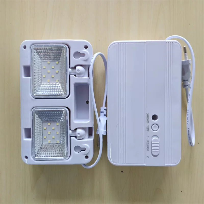 SHINEKNOT Dual-Head LED Emergency Light | Rechargeable