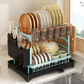 Bowl rack, kitchen rack, countertop, bowl and chopsticks drain basket, pink bowl rack, drain storage rack. Oasis Select Blue full set