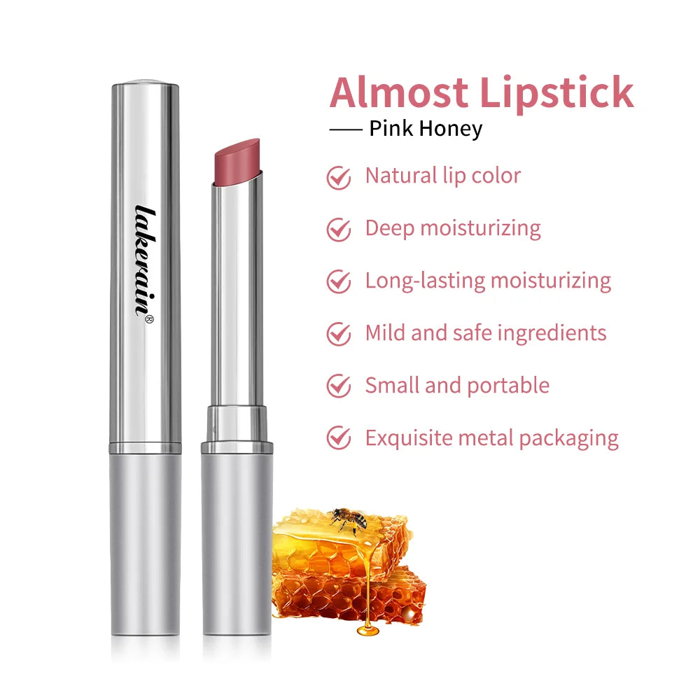 Honey Lipstick Tinted Lip Balm Lip Stain for All Skin Tones Moisturizing Nourishing Lipstick for Women Pack of Black & Pink Oasis Select