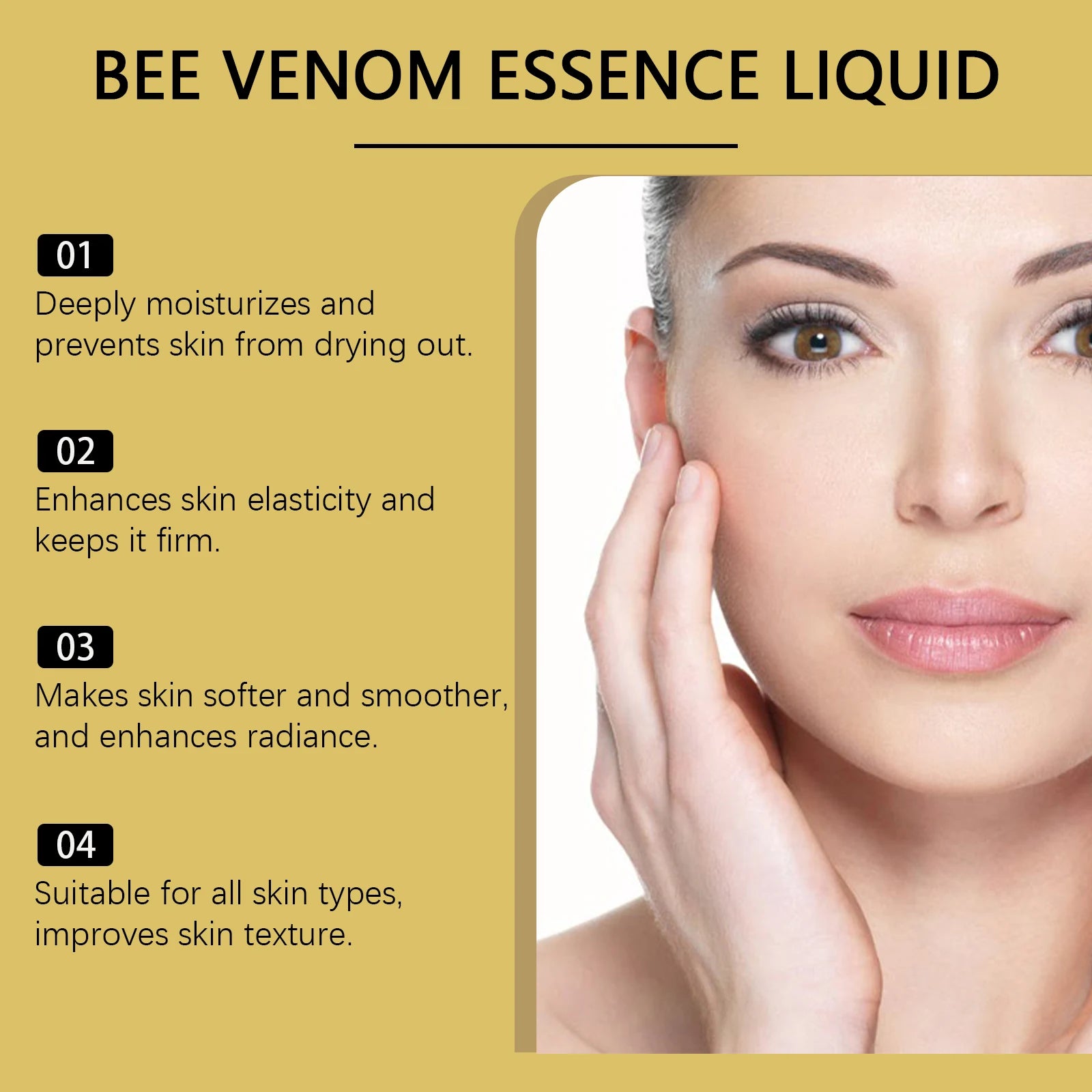 Bee Venom Firming Serum Lifting Tightening Fades Fine Lines Hydrating Brightening Facial Skin Treatment for Firmer Radiant Skin Oasis Select
