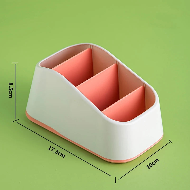 4-Slot Desktop Remote Control & Phone Organizer Box