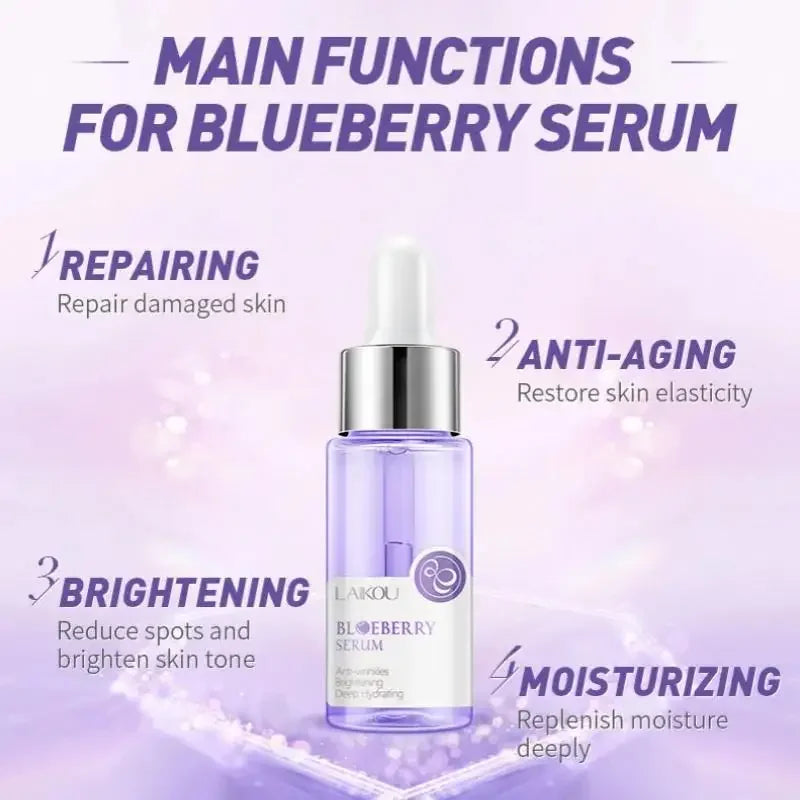 LAIKOU Blueberry Face Serum – Brightening & Hydrating Essence
