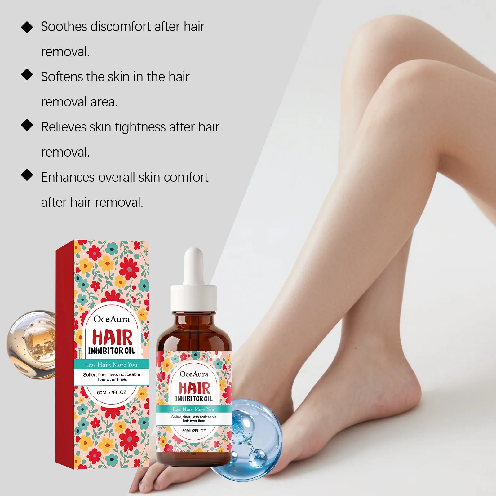 Natural Sooth Essential Oil After Hair Removal Depilation Care Relieve Redness Itching Hydrate Moisturize Repair Sensitive Skin Oasis Select