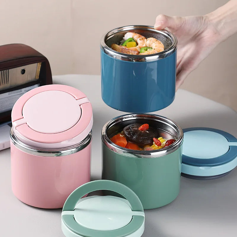630/1000ml Insulated Food Jar, Stainless Steel Thermos Lunch Box, Heat Keeping Soup Container for School, Office Oasis Select
